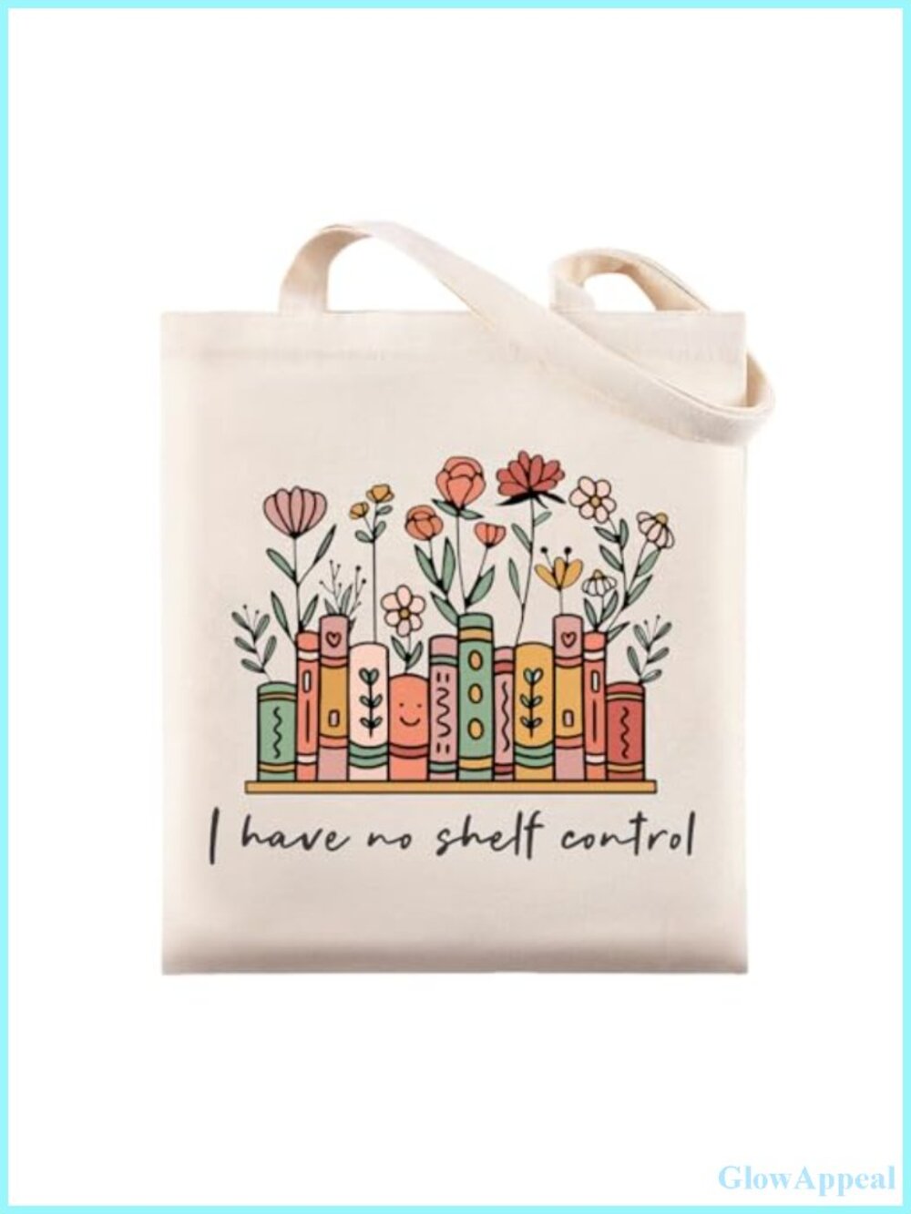 Funny Bookish Canvas Tote Bag for Women Readers - Spacious & Lightweight Book